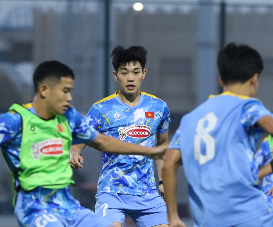 U23 Việt Nam luyện tập sẵn sàng cho trận mở màn vòng bảng giải U23 châu Á