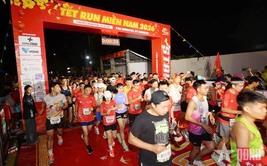Gần 4.500 vận động viên tham gia giải chạy Tết Run miền Nam 2026